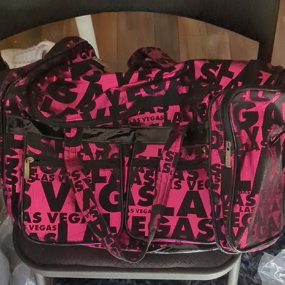 Handbags - Las Vegas Pink and Black Women's Bag